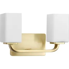 Progress Lighting Cowan 2-Light Bath Vanity Light - 120V - Satin Brass