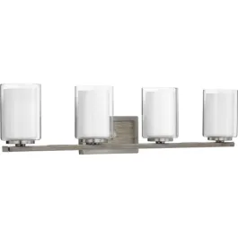 Progress Lighting Mast 4-Light Bath Vanity Light - 120V - Brushed Nickel