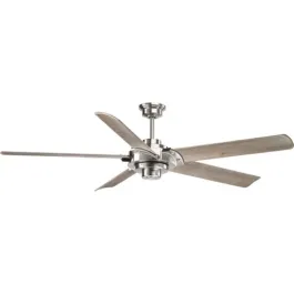 Progress Lighting Ellwood 68" 5-Blade Ceiling Fan - 120V - Brushed Nickel