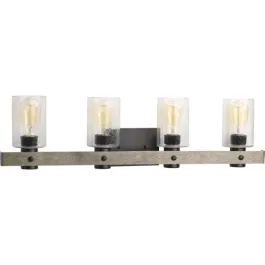 Progress Lighting Gulliver 4-Light Bath Vanity Light - 120V - Graphite