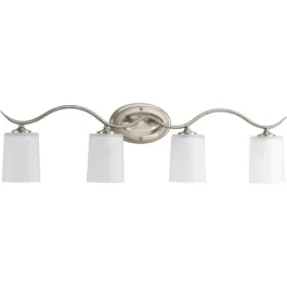 Progress Lighting Inspire 4-Light Bath Vanity Light - 120V - Brushed Nickel