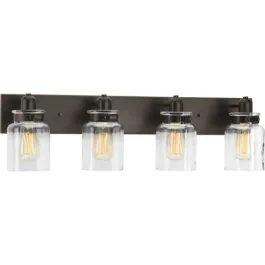 Progress Lighting Calhoun 4-Light Bath Vanity Light - 120V - Antique Bronze