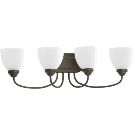 Progress Lighting Heart 4-Light Bath Vanity Light - 120V - Antique Bronze