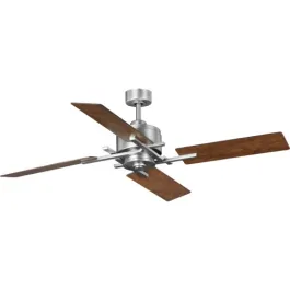 Progress Lighting Bedwin 56" 4-Blade Ceiling Fan - Reversible Blades - 120V - Antique Nickel