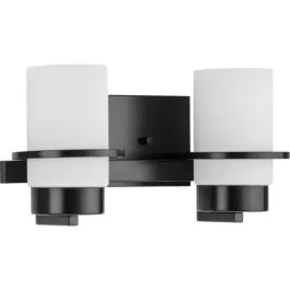 Progress Lighting Reiss 2-Light Bath Vanity Light - 120V - Matte Black