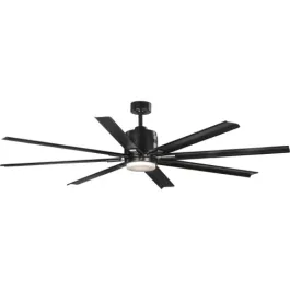 Progress Lighting Vast 72" 8-Blade LED Ceiling Fan - 3000K - 120V - Black