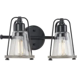 Progress Lighting Conway 2-Light Bath Vanity Light - 120V - Matte Black