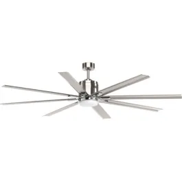 Progress Lighting Vast 72" 8-Blade LED Ceiling Fan - 3000K - 120V - Brushed Nickel
