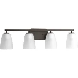 Progress Lighting Leap 4-Light Bath Vanity Light - 120V - Antique Bronze