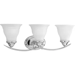 Progress Lighting Trinity 3-Light Bath Vanity Light - 120V - Polished Chrome