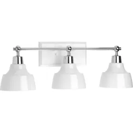 Progress Lighting Bramlett 3-Light Bath Vanity Light - 120V - Polished Chrome