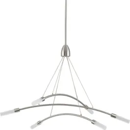 Progress Lighting Kylo LED Chandelier - 3000K - 120V - Brushed Nickel