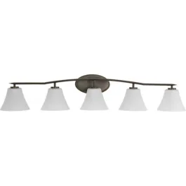 Progress Lighting Bravo 5-Light Bath Vanity Light - 120V - Antique Bronze
