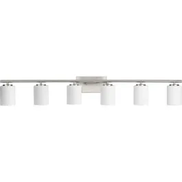 Progress Lighting Replay 6-Light Bath Vanity Light - 120V - Brushed Nickel