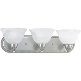 Progress Lighting Avalon 3-Light Bath Vanity Light - 120V - Brushed Nickel
