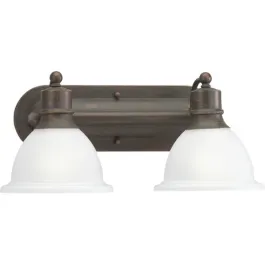 Progress Lighting Madison 2-Light Bath Vanity Light - 120V - Antique Bronze