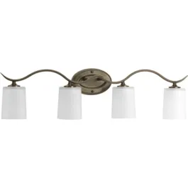 Progress Lighting Inspire 4-Light Bath Vanity Light - 120V - Antique Bronze