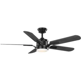 Progress Lighting Claret 54" 5-Blade LED Ceiling Fan - Reversible Blades - 3000K - 120V - Black