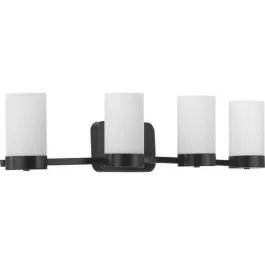 Progress Lighting Elevate 4-Light Bath Vanity Light - 120V - Matte Black