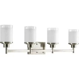Progress Lighting Alexa 4-Light Bath Vanity Light - 120V - Brushed Nickel