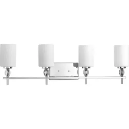 Progress Lighting Status 4-Light Bath Vanity Light - 120V - Polished Chrome
