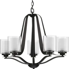Progress Lighting Kene 5-Light Chandelier - 120V - Graphite