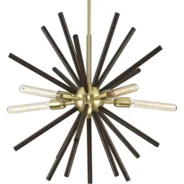 Progress Lighting Thorpe 5-Light Chandelier - 120V - Satin Brass