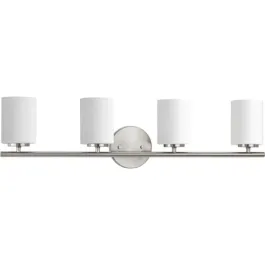 Progress Lighting Replay 4-Light Bath Vanity Light - 120V - Brushed Nickel