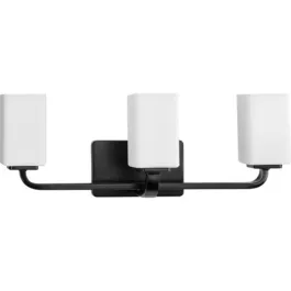 Progress Lighting Cowan 3-Light Bath Vanity Light - 120V - Matte Black