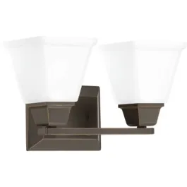 Progress Lighting Clifton Heights 2-Light Bath Vanity Light - 120V - Antique Bronze