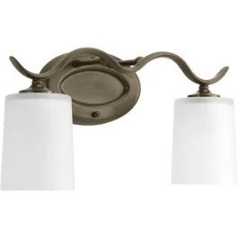 Progress Lighting Inspire 2-Light Bath Vanity Light - 120V - Antique Bronze