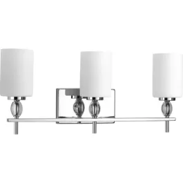 Progress Lighting Status 3-Light Bath Vanity Light - 120V - Polished Chrome