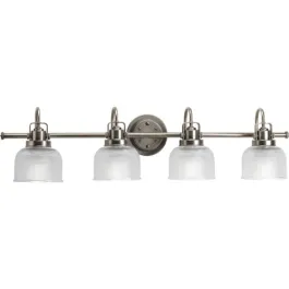 Progress Lighting Archie 4-Light Bath Vanity Light - 120V - Antique Nickel