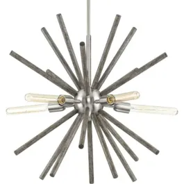 Progress Lighting Thorpe 5-Light Chandelier - 120V - Brushed Nickel