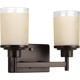 Progress Lighting Alexa 2-Light Bath Vanity Light - 120V - Antique Bronze