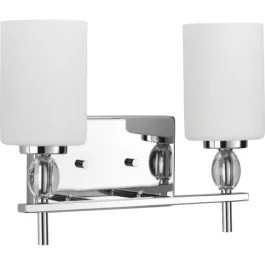 Progress Lighting Status 2-Light Bath Vanity Light - 120V - Polished Chrome