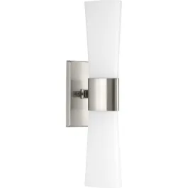 Progress Lighting Zura 2-Light Bath Vanity Light - 120V - Brushed Nickel