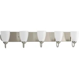 Progress Lighting Gather 5-Light Bath Vanity Light - 120V - Brushed Nickel