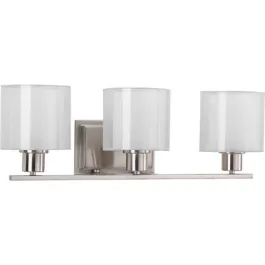 Progress Lighting Invite 3-Light Bath Vanity Light - 120V - Brushed Nickel