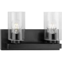 Progress Lighting Goodwin 2-Light Bath Vanity Light - 120V - Matte Black