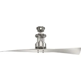 Progress Lighting Spades 56" 2-Blade Ceiling Fan - 120V - Brushed Nickel
