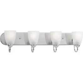 Progress Lighting Gather 4-Light Bath Vanity Light - 120V - Polished Chrome