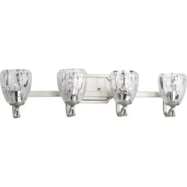 Progress Lighting Anjoux 4-Light Bath Vanity Light - 120V - Silver Ridge