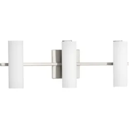 Progress Lighting Colonnade 3-Light LED Bath Vanity Light - 3000K - 120V - Brushed Nickel