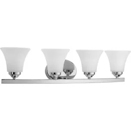 Progress Lighting Adorn 4-Light Bath Vanity Light - 120V - Polished Chrome