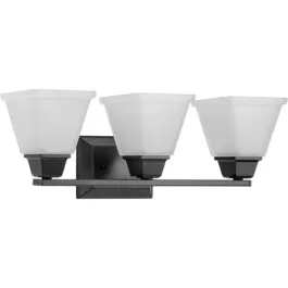 Progress Lighting Clifton Heights 3-Light Bath Vanity Light - 120V - Matte Black