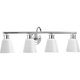 Progress Lighting Ashford 4-Light Bath Vanity Light - 120V - Polished Chrome