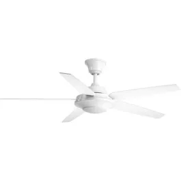 Progress Lighting AirPro Signature Plus II 54" 5-Blade LED Ceiling Fan - 3000K - 120V - White