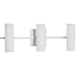 Progress Lighting Colonnade 3-Light LED Bath Vanity Light - 3000K - 120V - Polished Chrome