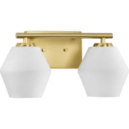 Progress Lighting Copeland 2-Light Bath Vanity Light - 120V - Brushed Gold